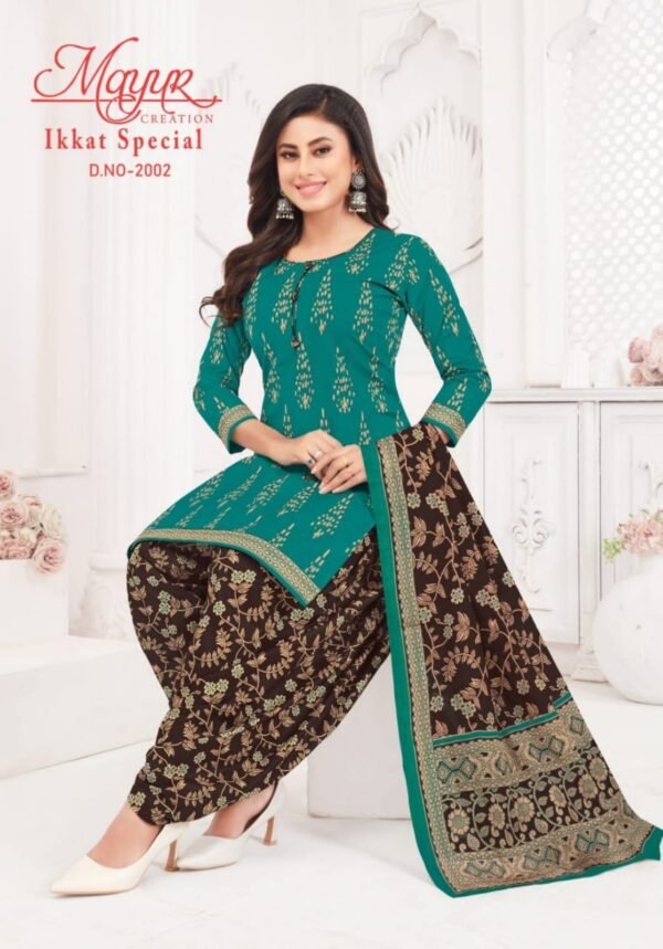 Exclusive Mayur Ikkat Vol 20 – Premium Cotton Printed Dress Materials for Elegant Ethnic Wear - Image 5