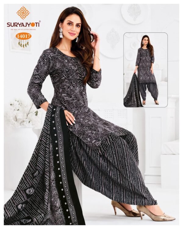 Suryajyoti Trendy Patiyala Vol 14 – Premium Cotton Printed Dress Materials - Image 5