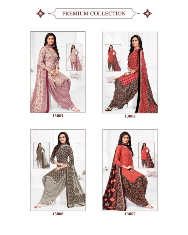 Suryajyoti Trendy Patiyala Vol 14 – Premium Cotton Printed Dress Materials - Image 6