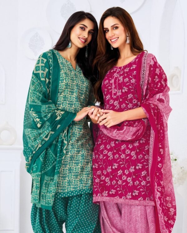 Suryajyoti Trendy Patiyala Vol 14 – Premium Cotton Printed Dress Materials - Image 10
