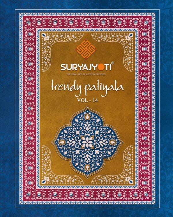 Suryajyoti Trendy Patiyala Vol 14 – Premium Cotton Printed Dress Materials - Image 16