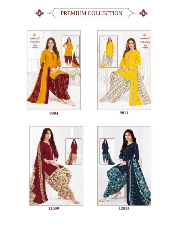 Suryajyoti Trendy Patiyala Vol 14 – Premium Cotton Printed Dress Materials - Image 33