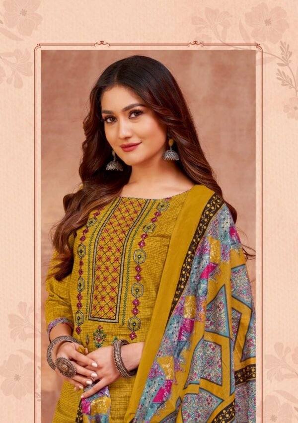 Balaji Raspberry Vol 18 – Exquisite Pure Cotton Embroidered Dress Materials - Image 20