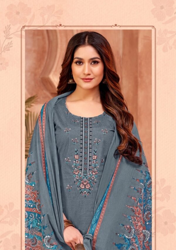 Balaji Raspberry Vol 18 – Exquisite Pure Cotton Embroidered Dress Materials - Image 26