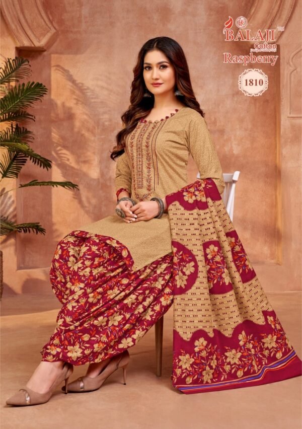 Balaji Raspberry Vol 18 – Exquisite Pure Cotton Embroidered Dress Materials - Image 27