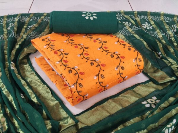 Exclusive Embroidery Work Special Batik Cotton Dress Materials 2025 - Image 6