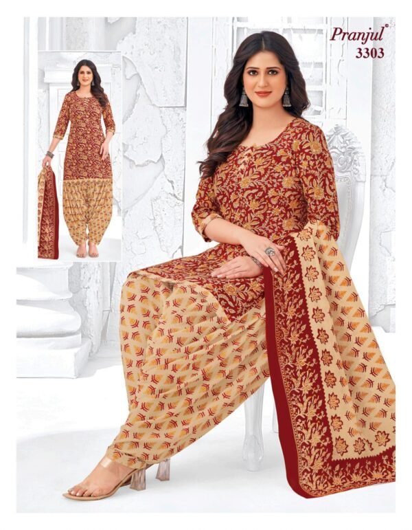 Exclusive Pranjul Priyanshi Vol 33 – Premium Heavy Cotton Dress Material