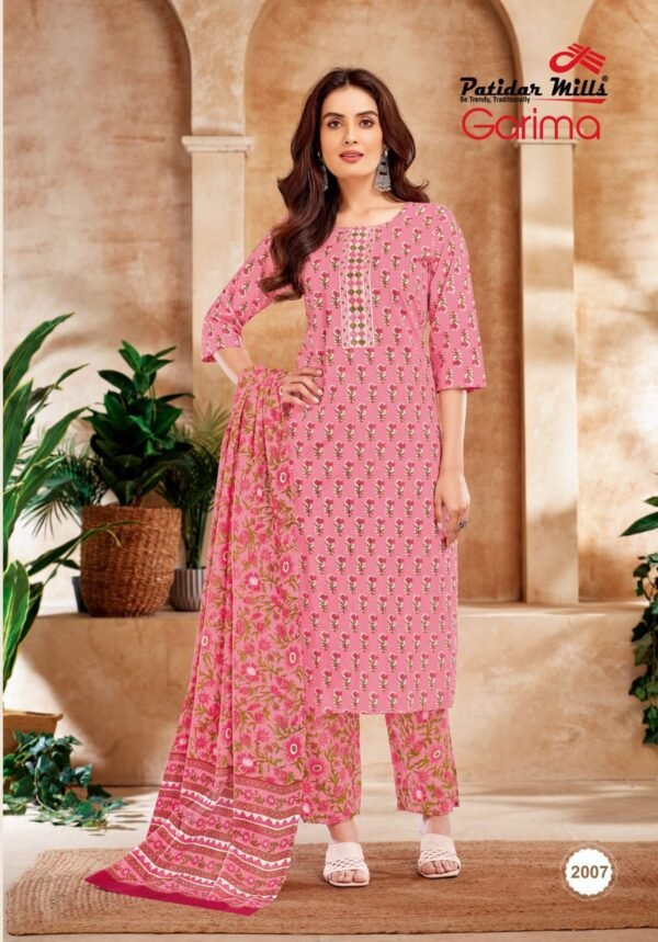 👑 Patidar Mills Presents – GARIMA Vol 2 Exclusive Collection 👑 ✨ Premium Readymade Cotton Suits with Elegant Embroidery! ✨