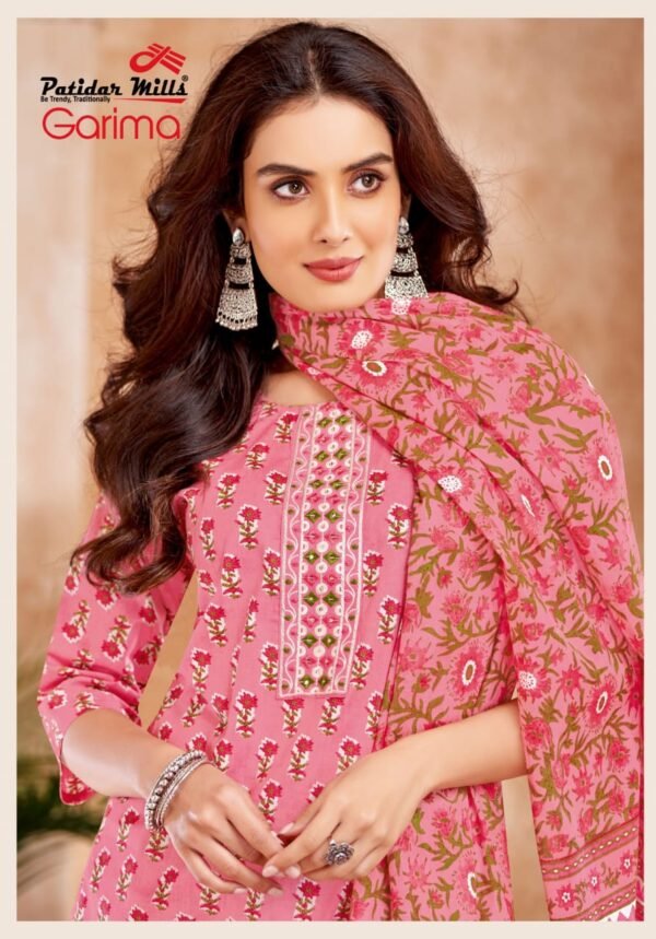 👑 Patidar Mills Presents – GARIMA Vol 2 Exclusive Collection 👑 ✨ Premium Readymade Cotton Suits with Elegant Embroidery! ✨