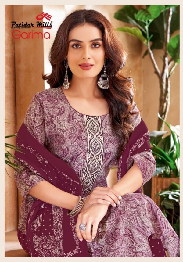 👑 Patidar Mills Presents – GARIMA Vol 2 Exclusive Collection 👑 ✨ Premium Readymade Cotton Suits with Elegant Embroidery! ✨