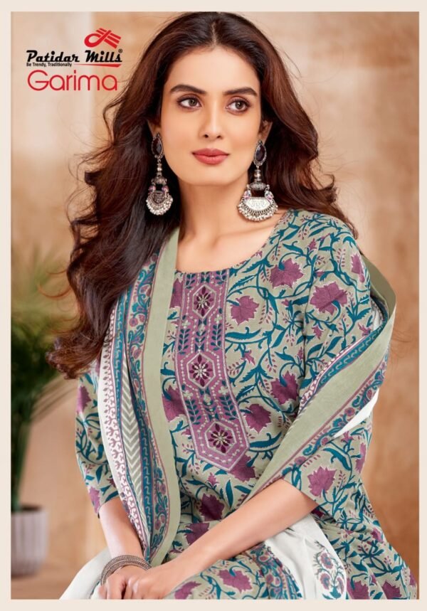 👑 Patidar Mills Presents – GARIMA Vol 2 Exclusive Collection 👑 ✨ Premium Readymade Cotton Suits with Elegant Embroidery! ✨