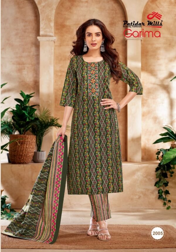 👑 Patidar Mills Presents – GARIMA Vol 2 Exclusive Collection 👑 ✨ Premium Readymade Cotton Suits with Elegant Embroidery! ✨