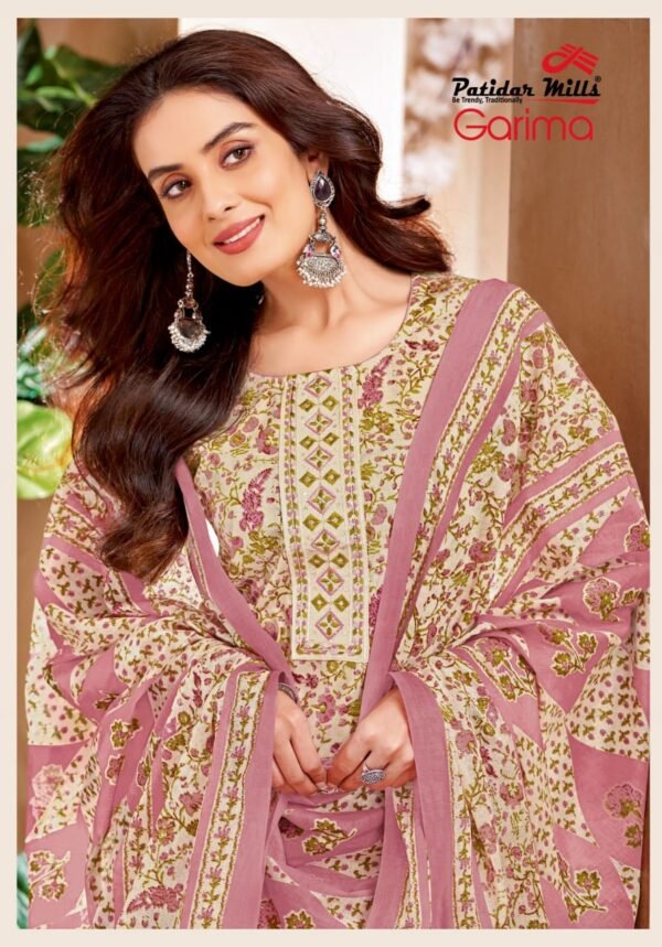 👑 Patidar Mills Presents – GARIMA Vol 2 Exclusive Collection 👑 ✨ Premium Readymade Cotton Suits with Elegant Embroidery! ✨