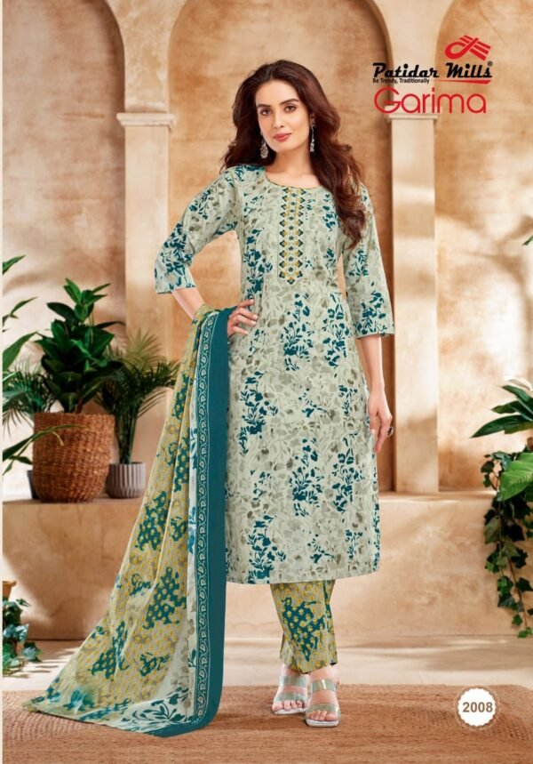 👑 Patidar Mills Presents – GARIMA Vol 2 Exclusive Collection 👑 ✨ Premium Readymade Cotton Suits with Elegant Embroidery! ✨