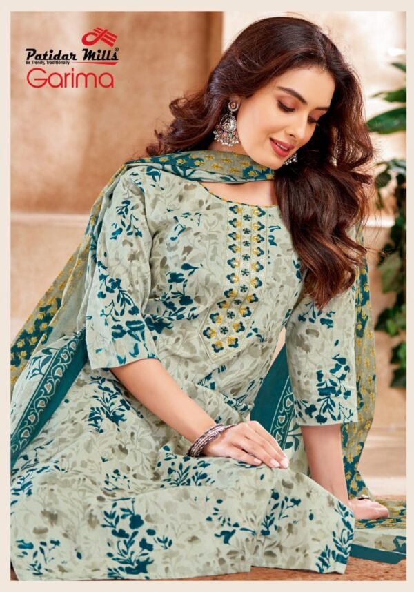 👑 Patidar Mills Presents – GARIMA Vol 2 Exclusive Collection 👑 ✨ Premium Readymade Cotton Suits with Elegant Embroidery! ✨