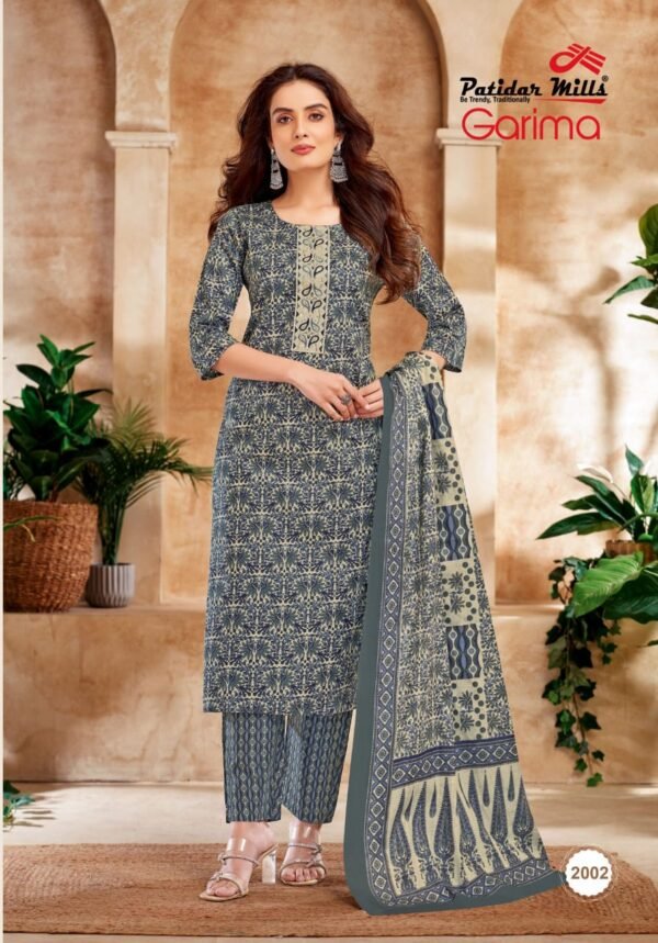 👑 Patidar Mills Presents – GARIMA Vol 2 Exclusive Collection 👑 ✨ Premium Readymade Cotton Suits with Elegant Embroidery! ✨
